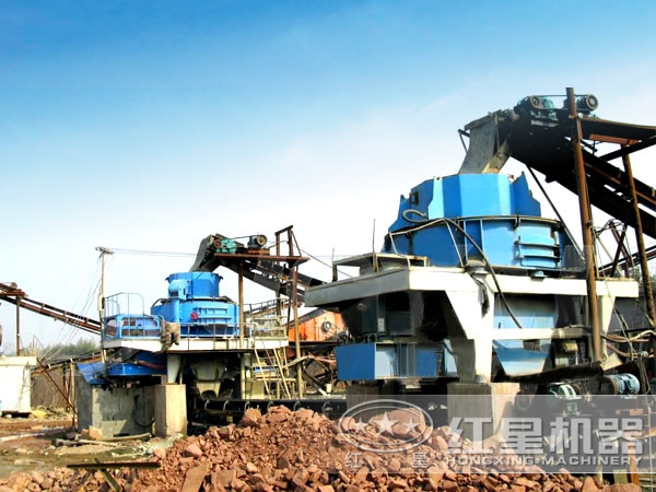 石子破碎生產(chǎn)線客戶現(xiàn)場(chǎng)圖二