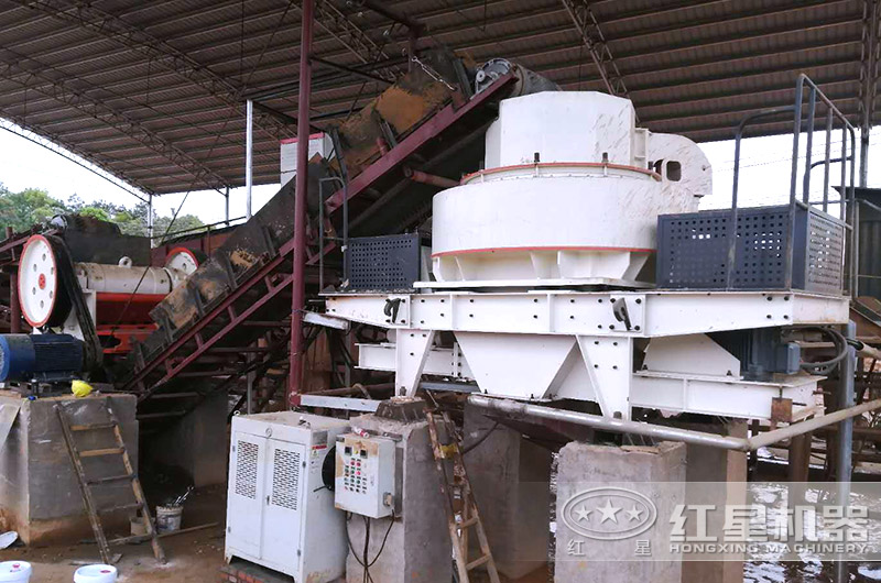 粗沙打成細沙生產現(xiàn)場圖片