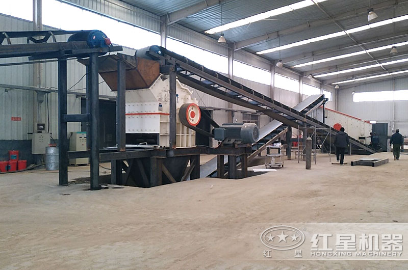 時產50噸石灰石機制砂生產線 時產50噸石灰石機制砂生產線