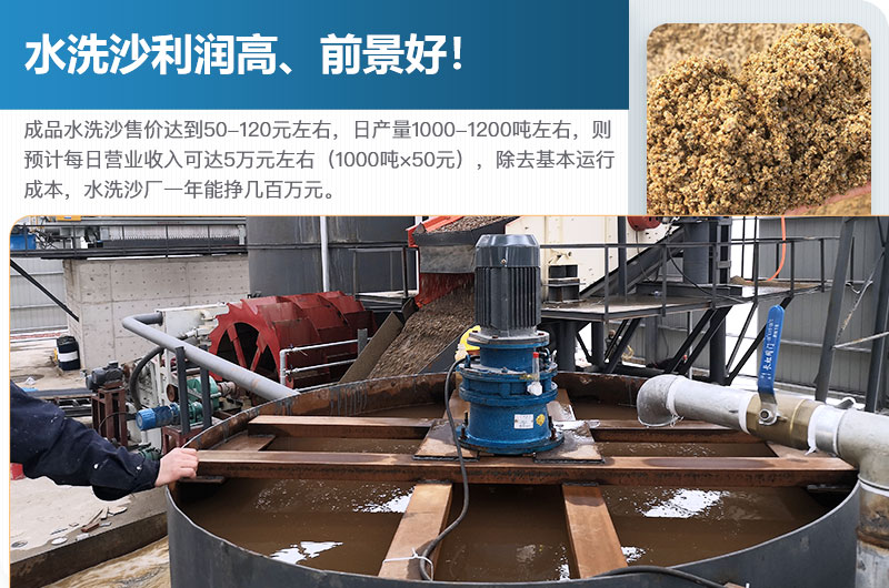 水洗砂的原料是什么？水洗沙一年能掙多少錢？