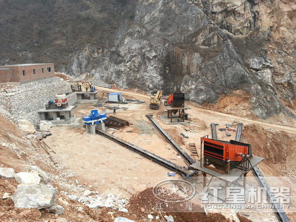 石英石制砂生產(chǎn)客戶現(xiàn)場