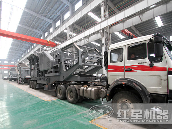 打進重慶，紅星兩臺移動破碎站于重慶成功投產(chǎn)