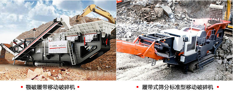 多種類(lèi)型履帶破碎機(jī)