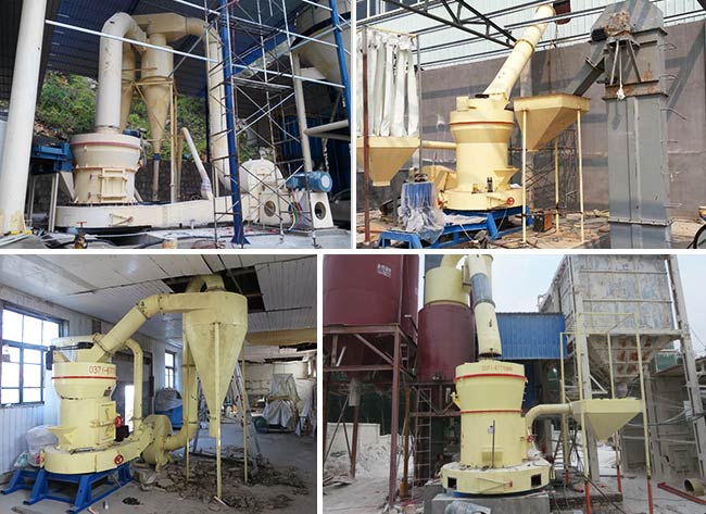 多組雷蒙機(jī)作業(yè)客戶現(xiàn)場(chǎng)拍攝合集