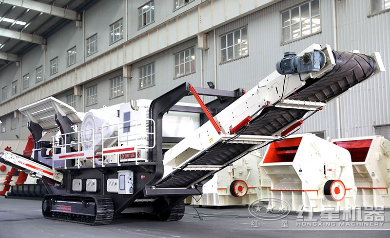 履帶式移動(dòng)破碎石頭機(jī)價(jià)格是多少，如何配置生產(chǎn)線