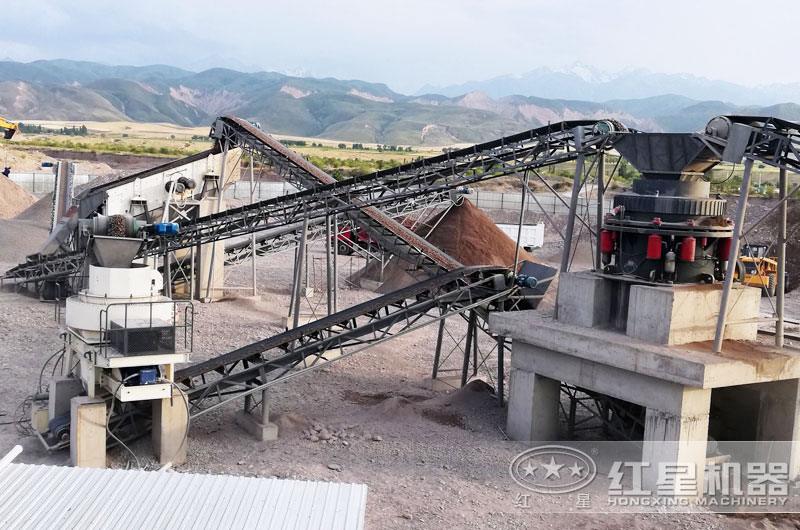 山東淄博粉砂機處理石頭現(xiàn)場