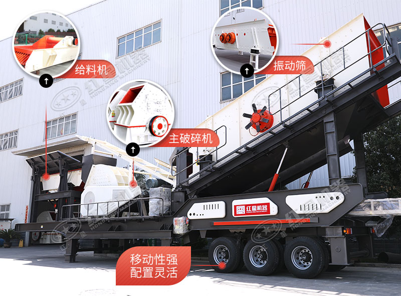 移動破碎機(jī)各部分組成