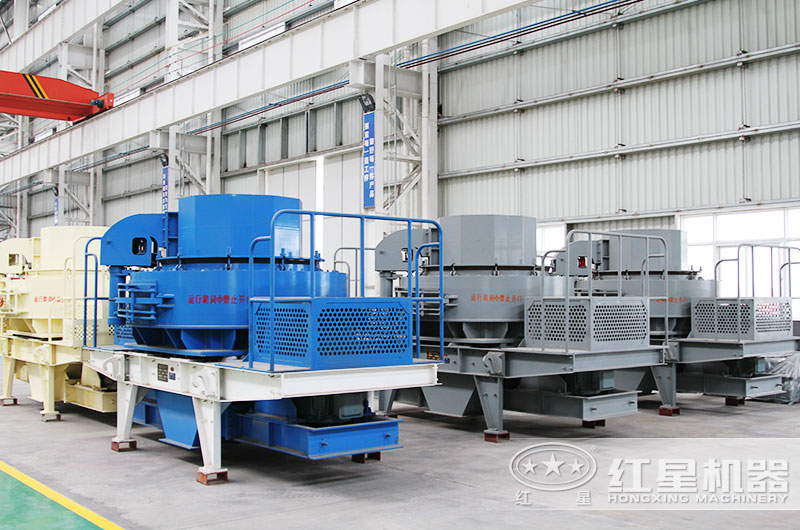 河石制砂機(jī)廠家車(chē)間一角