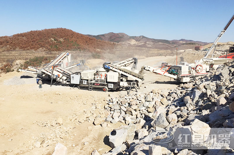 移動制造石子機大規(guī)模生產(chǎn)石子中