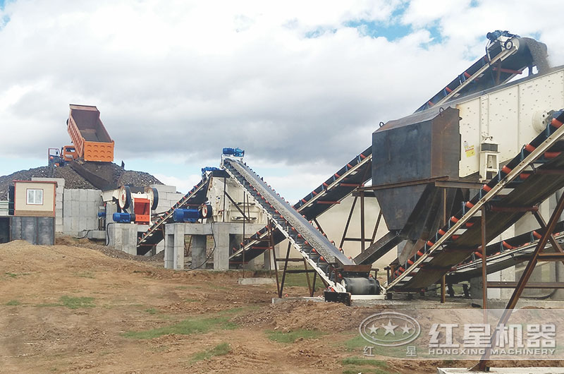 生產(chǎn)制備05、13石灰石子現(xiàn)場(chǎng)